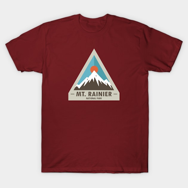 Mt. Rainier National Park T-Shirt by esskay1000